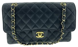 Chanel Caviar Quilted Jumbo Double Flap Black